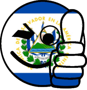 Smiley - OK Salvador America Flags 