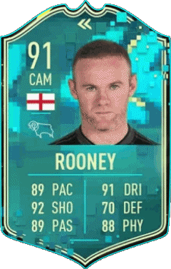 Wayne Rooney Inghilterra F I F A - Giocatori carte Videogiochi Multimedia 