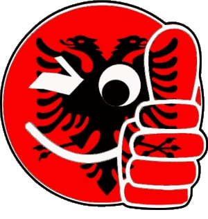 Smiley - OK Albanie Europe Drapeaux 