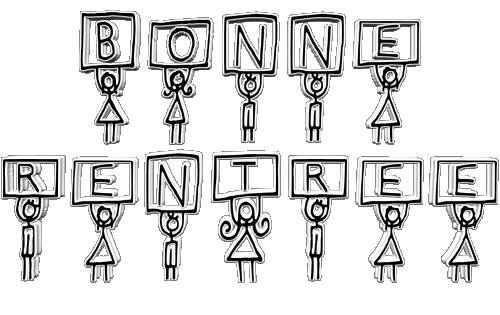 10 Sfondo trasparente Bonne Rentrée Francese Messagi 