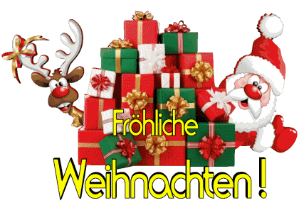 Serie 13 Fröhliche  Weihnachten Alemán Mensajes 