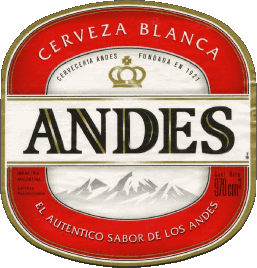 Andes Cerveza Argentine Bières Boissons 