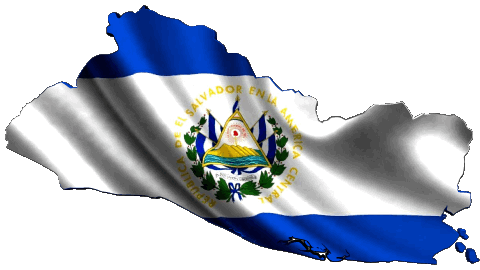 Karte Salvador Amerika Fahnen 