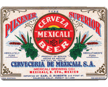 Mexicali Messico Birre Bevande 
