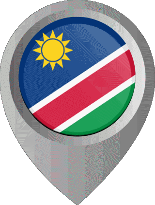 Perno di posizione Namibia Africa Bandiere 