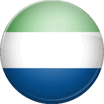Rond Sierra Léone Afrique Drapeaux 