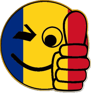 Smiley - OK Rumania Europa Banderas 