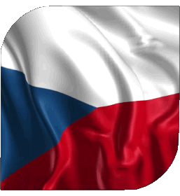 Square Czech Republic Europe Flags 