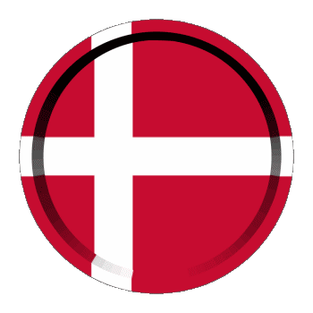 Rond - Anneaux Danemark Europe Drapeaux 