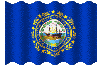Ondulation New Hampshire U.S.A - Etats Amériques Drapeaux 