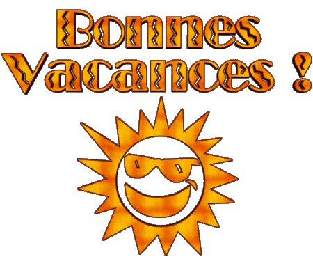 04 Fond Transparent Bonnes Vacances Français Messages 