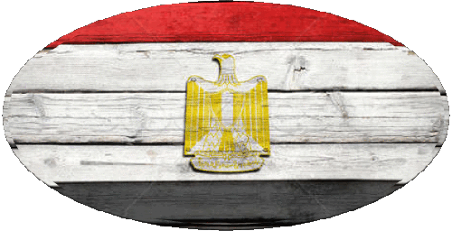 Ovale 01 Egitto Africa Bandiere 