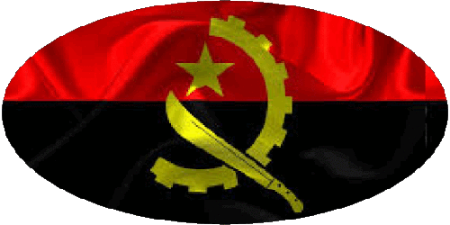 Angola Angola África Banderas 