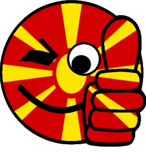 Smiley - OK Macedonia Europe Flags 