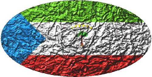 Oval 01 Equatorial Guinea Africa Flags 