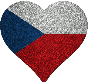 Cuore Repubblica Ceca Europa Bandiere 