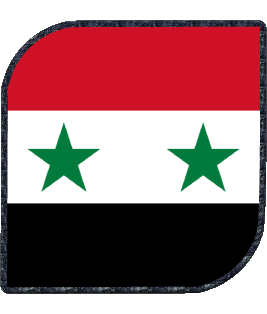 Carré Syrie Asie Drapeaux 