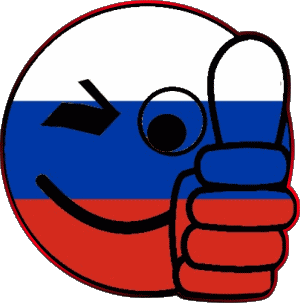 Smiley - OK Russie Europe Drapeaux 