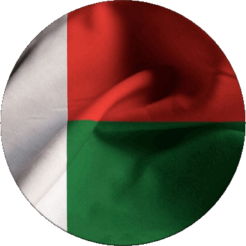 Tondo Madagascar Africa Bandiere 