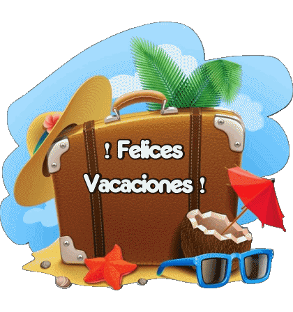 09 Transparent Background Felices Vacaciones Spanish Messages 