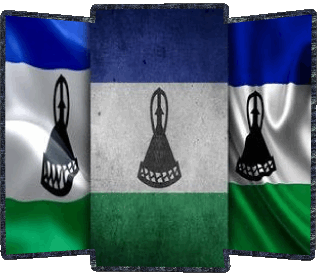 Forma 02 Lesotho Africa Bandiere 