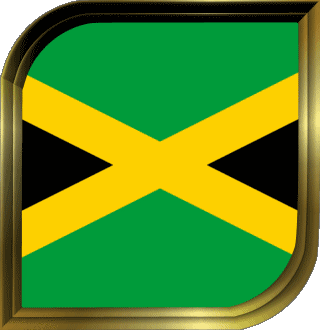 Carré Jamaïque Amériques Drapeaux 