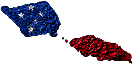 carte Samoa Océanie Drapeaux 