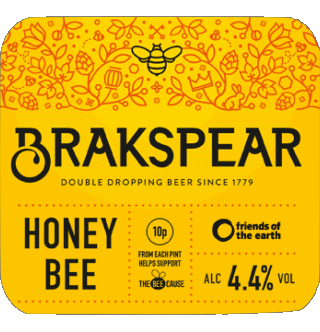 Honey Bee-Honey Bee Brakspear UK Beers Drinks 