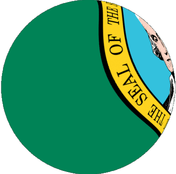 Sphere - Cube Washington U.S.A - States America Flags 