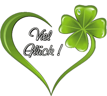 06 Transparent Background Viel Glück German Messages 