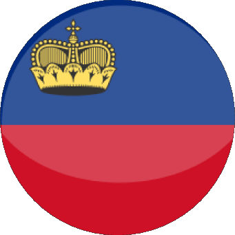 Round Liechtenstein Europe Flags 