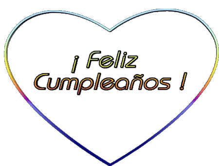 001 Corazón Feliz Cumpleaños Spanish Messages 
