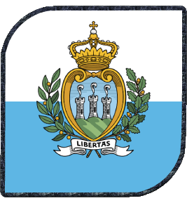 Quadrato San Marino Europa Bandiere 