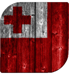 Square Tonga Oceania Flags 