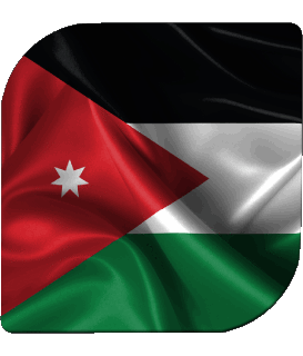 Carré Jordanie Asie Drapeaux 