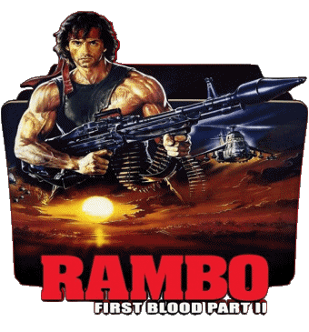 Logo First blood part 2 Rambo Cinéma International Multi Média 
