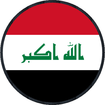 Runde Irak Asien Fahnen 