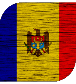 Carré Moldavie Europe Drapeaux 