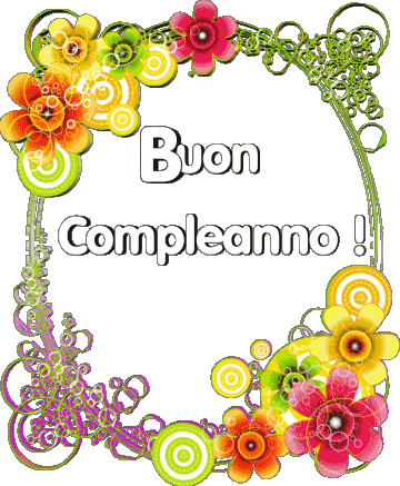 013 Fond Transparent Floreale Buon Compleanno Italien Messages 