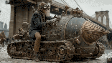 Epic Steampunk Vehicule A.I Miscela Umorismo -  Fun 