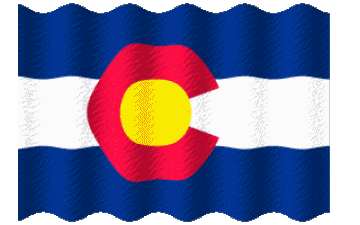 Waving Colorado U.S.A - States America Flags 