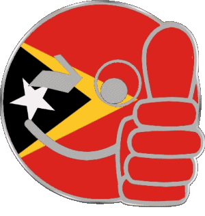 Smiley - OK Timor Oriental Asie Drapeaux 