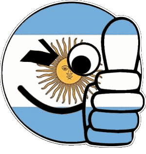 Smiley - OK Argentinien Amerika Fahnen 