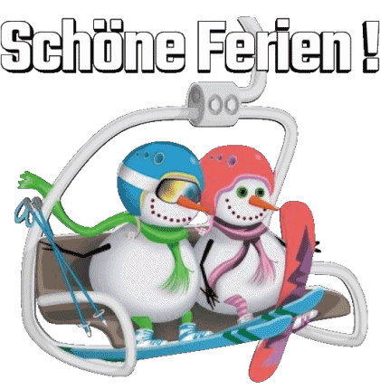 Serie 03 Schöne Ferien Winter German Messages 
