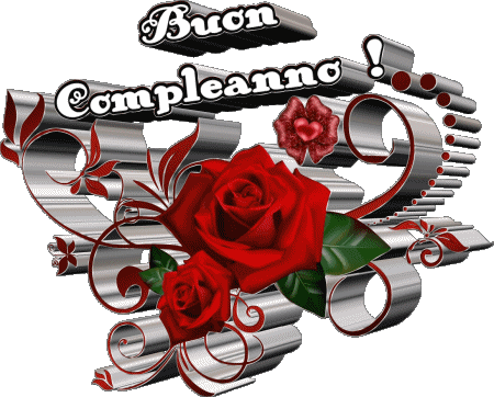 004 Fond Transparent Floreale Buon Compleanno Italien Messages 