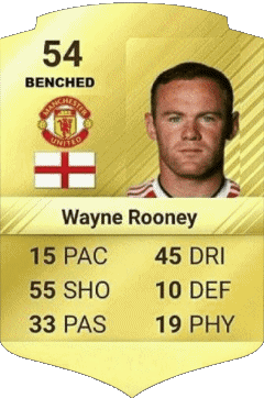 Wayne Rooney Inghilterra F I F A - Giocatori carte Videogiochi Multimedia 