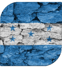 Square Honduras America Flags 