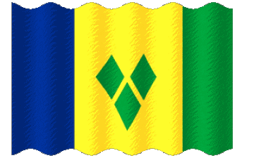 Ondulation Saint Vincent et les Grenadines Amériques Drapeaux 