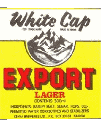 White Cap Kenia Bier Getränke 