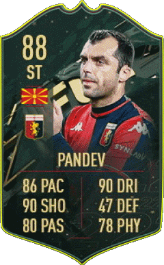 Goran Pandev Macédoine F I F A - Joueurs Cartes Jeux Vidéo Multi Média 